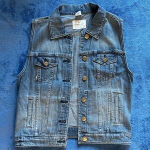 J. Crew Blue Denim Vest